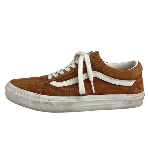 Vans Shoes - Vans Old Skool Brown Suede Leather Low Top Lace Skateboarding Sneakers Shoes 10